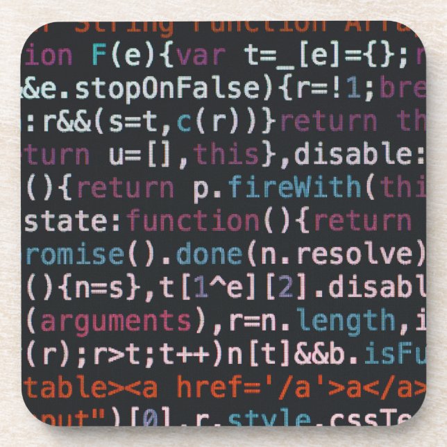 code it beverage coaster (Front)