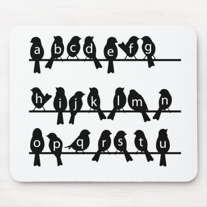 Code Key   Birds on a wire Mouse Mat