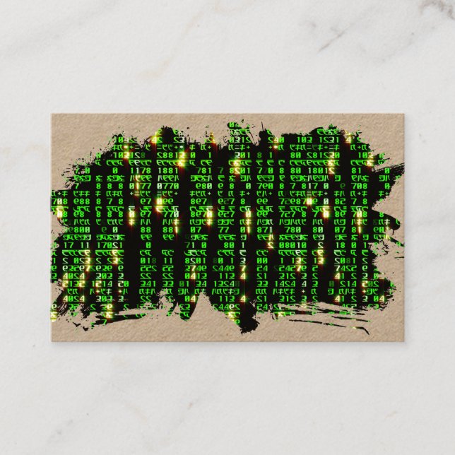 Code matrix business card (Front)
