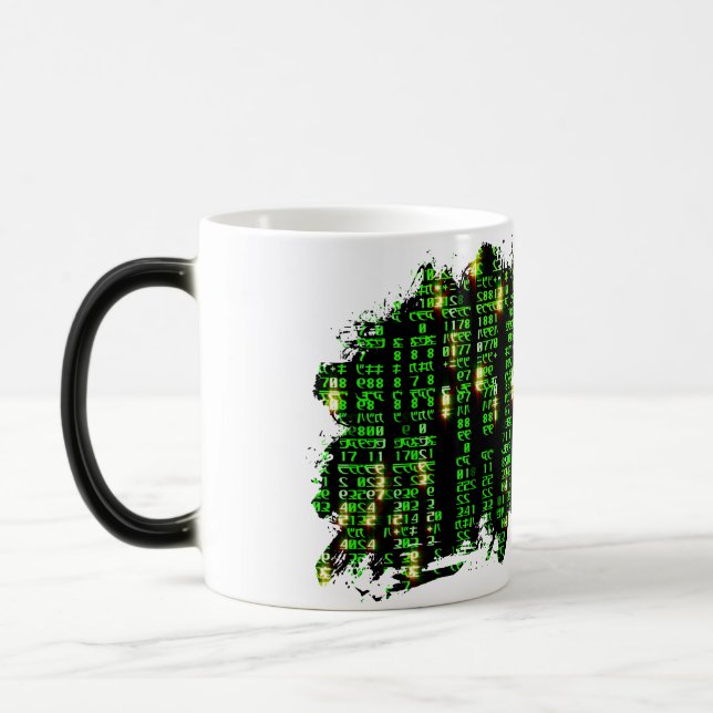 Code matrix color morph mug  (Left)