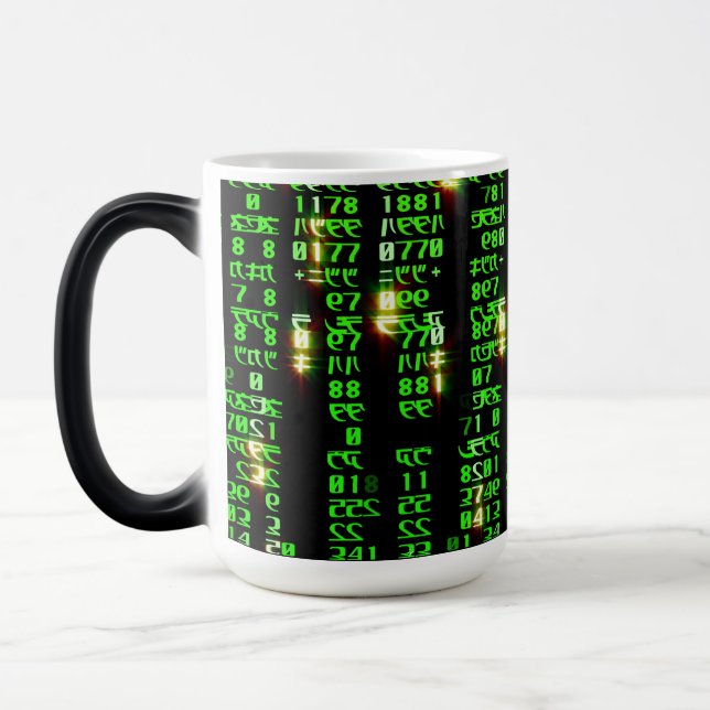 Code matrix color morph mug  (Left)