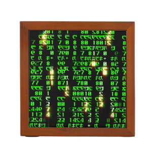 Code matrix desk organizer