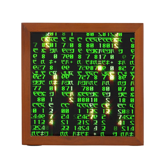 Code matrix desk organizer (Front)