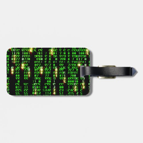 Code matrix luggage tag