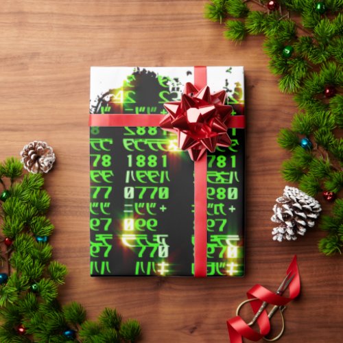 Code matrix wrapping paper
