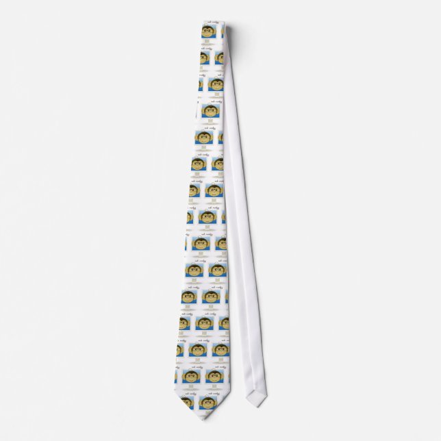 Code Monkey Men's Tie (Front)