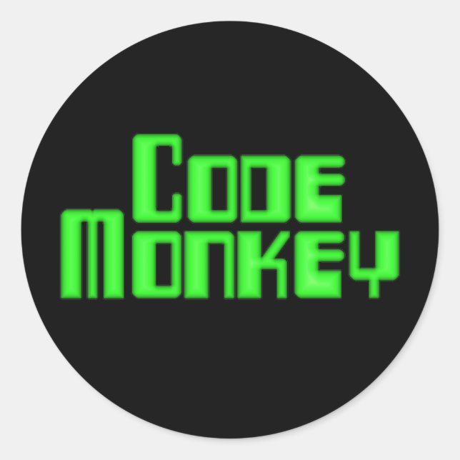 Code Monkey Sticker (Front)