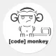 [Code] Monkey Sticker | Zazzle