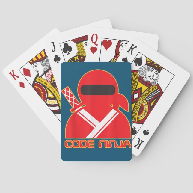 Code Ninja Computer Coding Engineer Funny Lovers Poker Cards (Back)