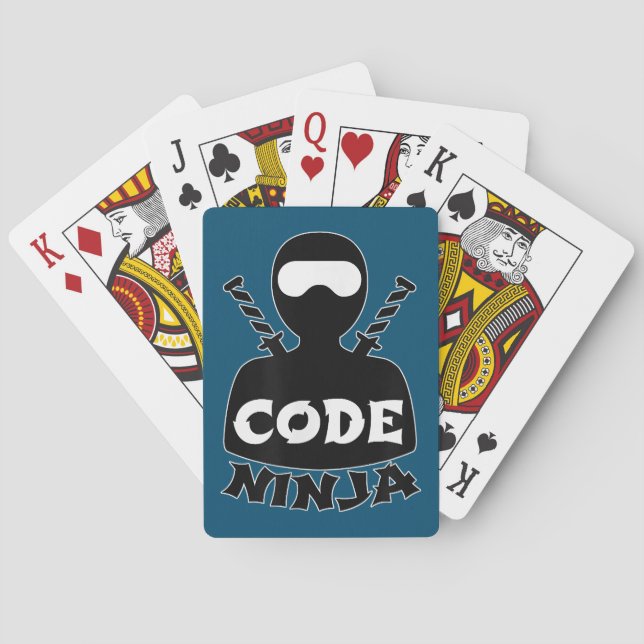 Code Ninja Computer Coding Engineer Funny Lovers Poker Cards (Back)