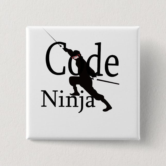 Code Ninja Pinback Button (Front)