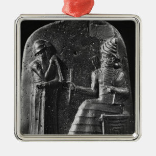 Code of Hammurabi, top of the stele Metal Ornament