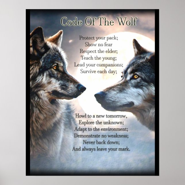 Code of the Wolf Poster (Front)