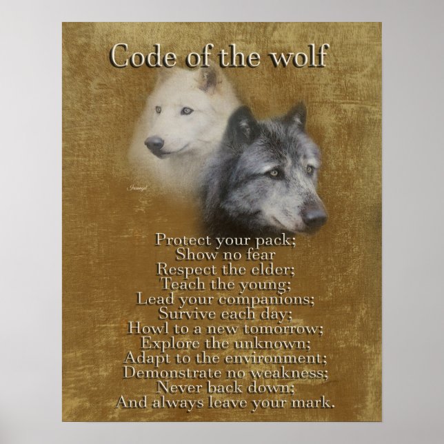 Code of the Wolf Poster (Front)