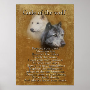 Code of the Wolf -Wolf Spirit Poster