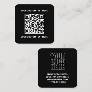 Code QR personnalisé Square Business Card