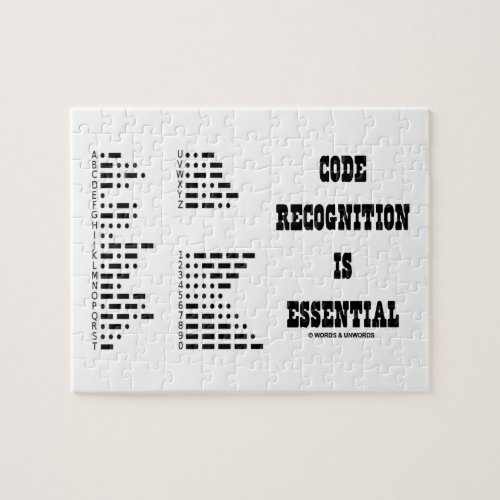 Code Recognition Is Essential Morse Code Jigsaw Puzzle