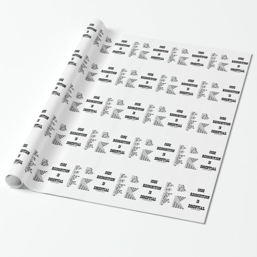 Code Recognition Is Essential Morse Code Wrapping Paper