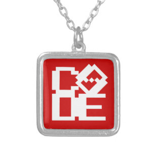 CODE SILVER PLATED NECKLACE