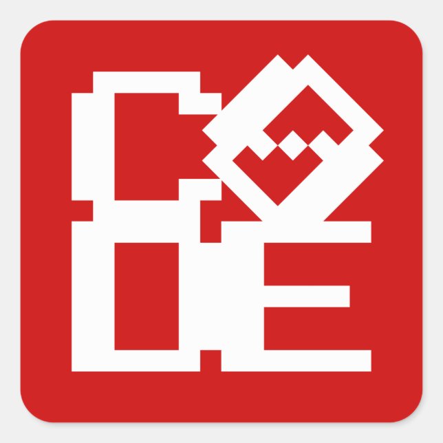 CODE SQUARE STICKER (Front)