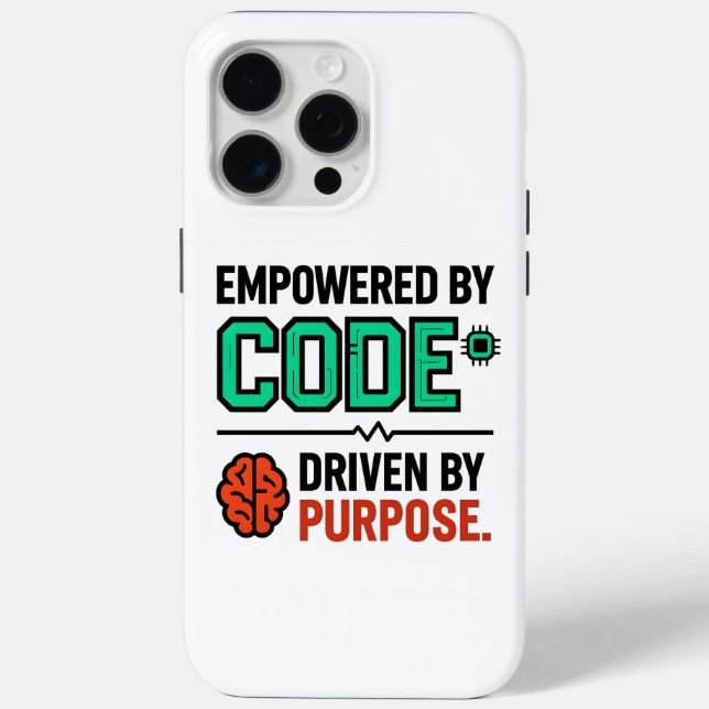 Code With Purpose iPhone Case (Back)