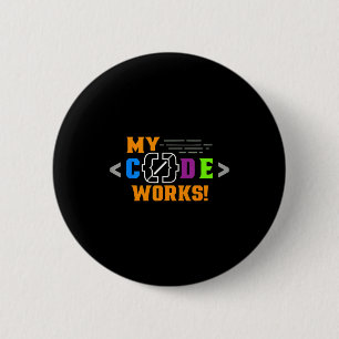 Code works funny programmer coding softwareCode wo Button
