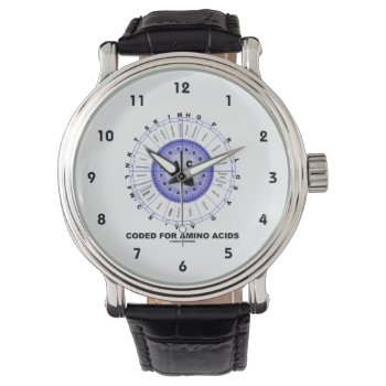 Coded For Amino Acids (genetic Code Dna) Watch by wordsunwords at Zazzle