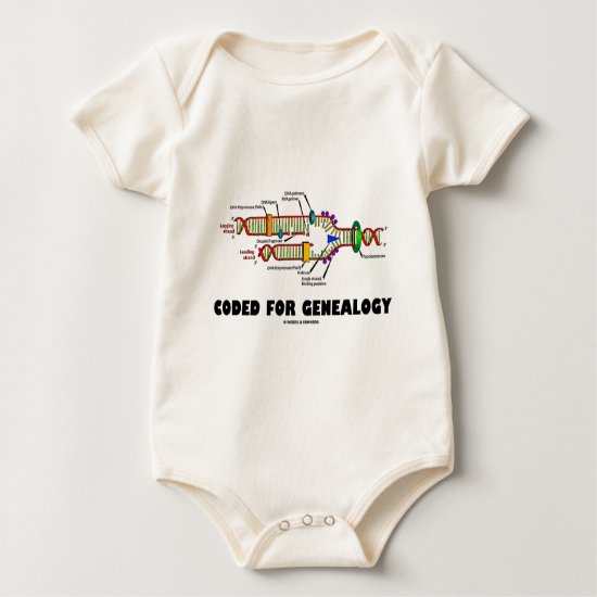 Coded For Genealogy (DNA Replication) Baby Bodysuit