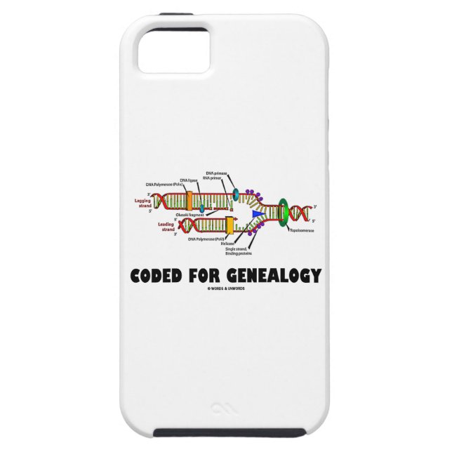 Coded For Genealogy (DNA Replication) Case-Mate iPhone Case (Back)