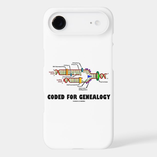Coded For Genealogy (DNA Replication) Case-Mate iPhone Case (Back)