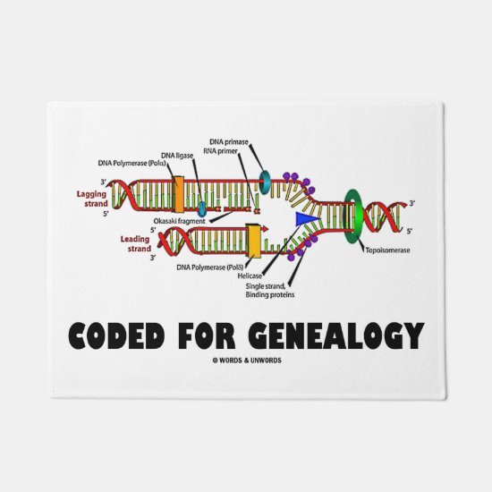Coded For Genealogy DNA Replication Doormat