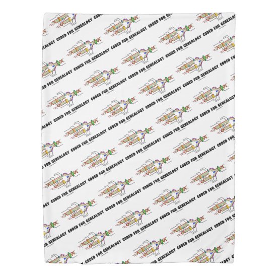 Coded For Genealogy DNA Replication Duvet Cover