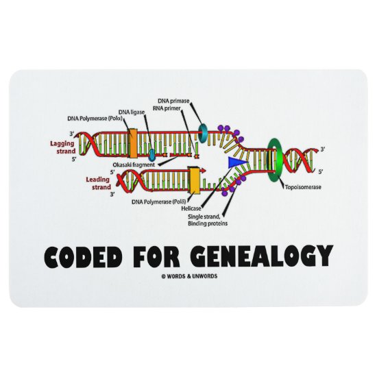 Coded For Genealogy DNA Replication Floor Mat