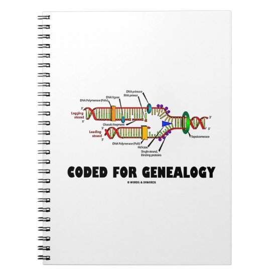 Coded For Genealogy (DNA Replication) Notebook