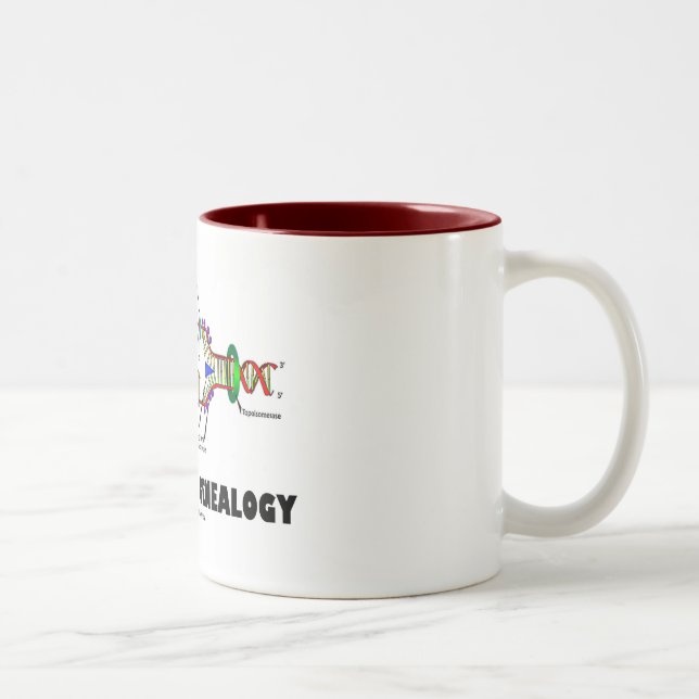 Coded For Genealogy (DNA Replication) Two-Tone Coffee Mug (Right)
