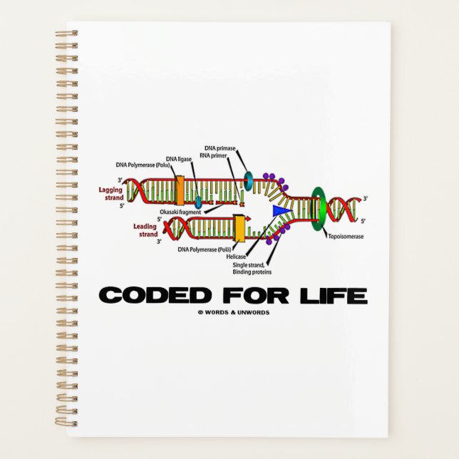 Coded For Life DNA Replication Planner (Front)
