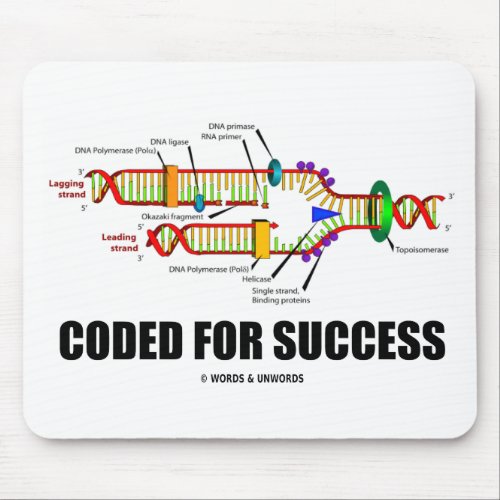 Coded For Success DNA Replication Mouse Pad