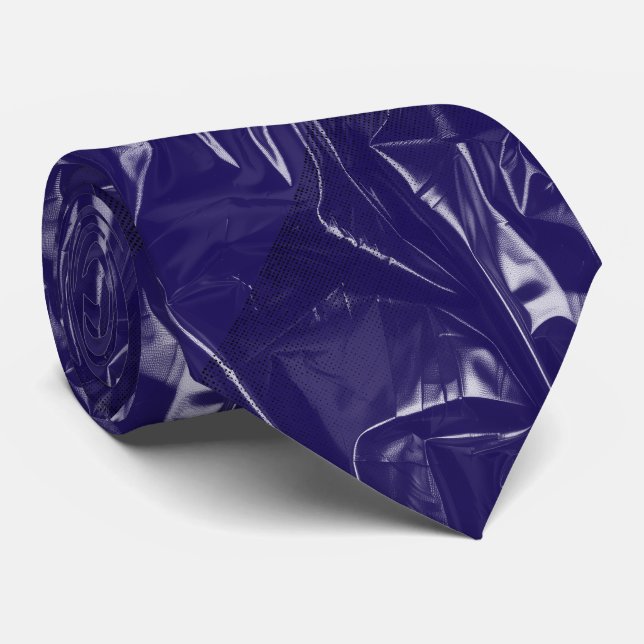 Coded Plastic CPC001A.DBlue BG Neck Tie (Rolled)