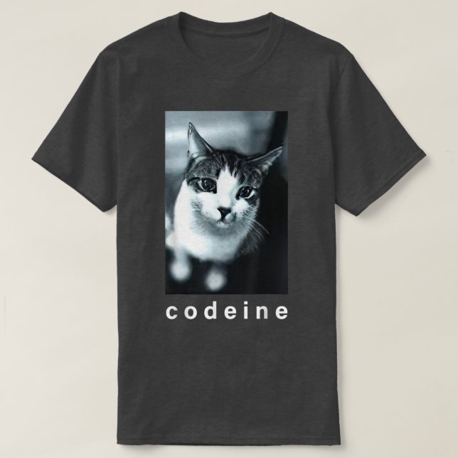 Codeine Cat Funny  T-Shirt (Design Front)