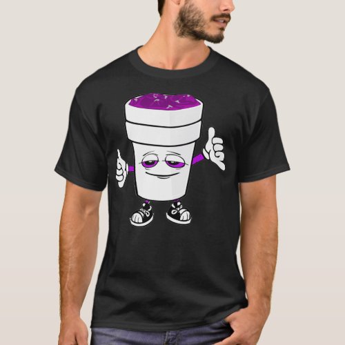 Codeine Purple Drank Sizzurp Double Cup Lean Pullo T_Shirt