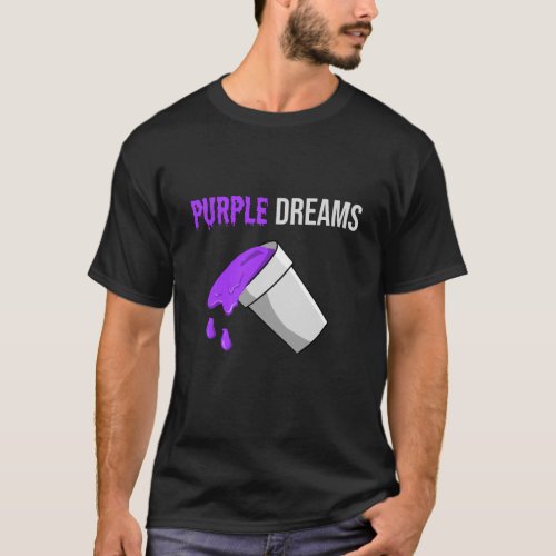 Codeine Rap Lean cough syrup Purple Drank T_Shirt