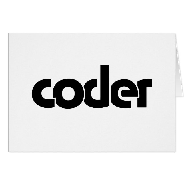 Coder Card (Front Horizontal)