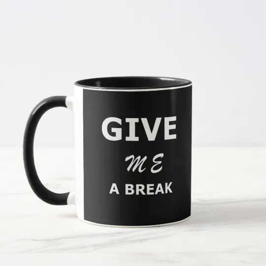 Coder Coding HTML Give me a break Programmer Mug