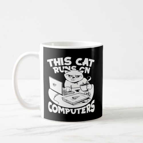 Coder Feline Coding Software Engineer Cat Programm Coffee Mug