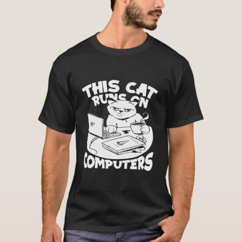 Coder Feline Coding Software Engineer Cat Programm T_Shirt