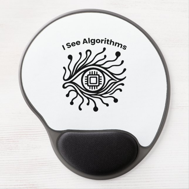 Coder Gift – Tech Eye Design – Gel Mouse Pad (Front)