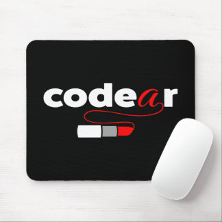 Coder - girl mouse pad