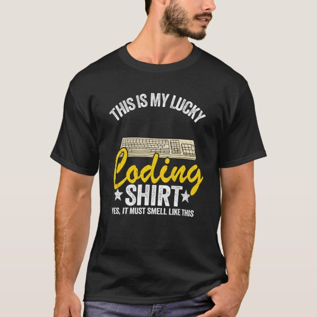Coder Jokes Geek Computer Programmer This Is My Lu T-Shirt (Front)