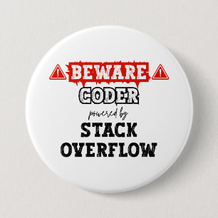 Coder Powered By Stack Overflow Programming Button