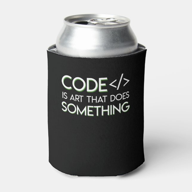 Coder Programmer Is Art That Does Something Can Cooler (Can Front)